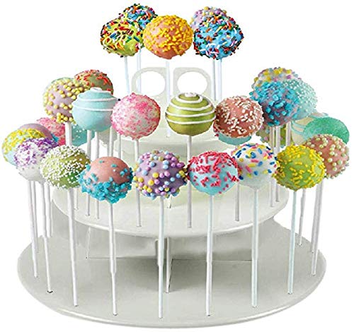 Original Mart 3Tier Display Cupcake Stand for Holding 42 Cake Pops and 21 Cupcakes Multicolour - Image 1