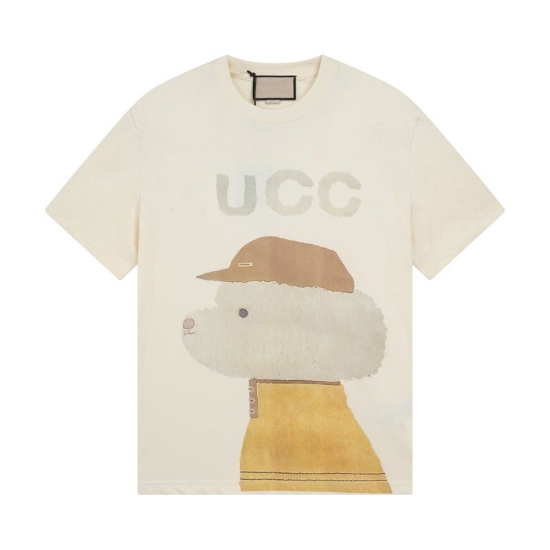 New Puppy Animal Pattern Series Printed Short-Sleeved T-Shirts For Men And Women, Versatile Loose Casual Fashion Short-Sleeved T-Shirts - Image 4