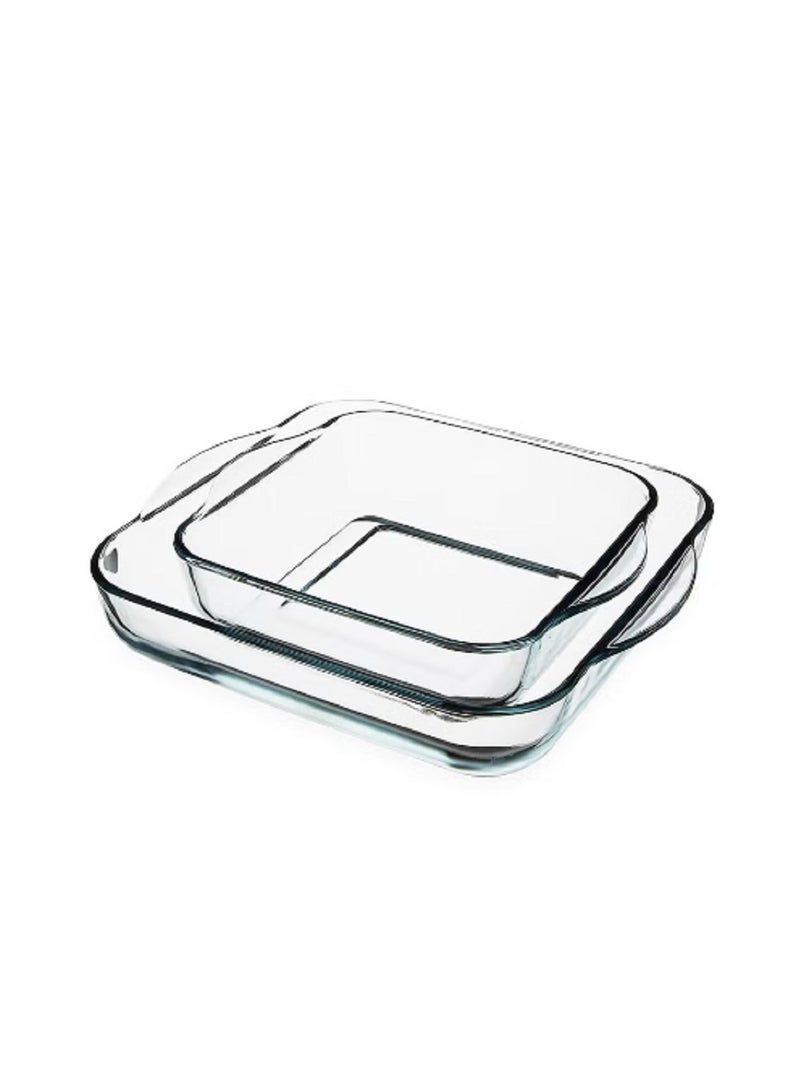 2-Piece Square Barbecue Tool Set, Clear  - Image 2