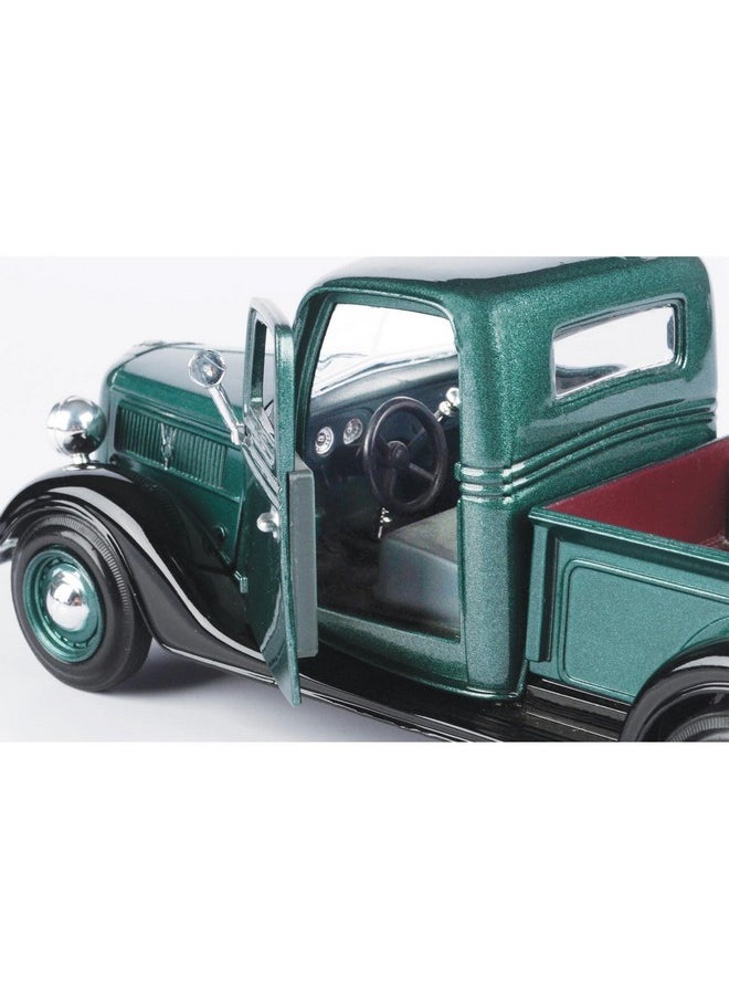 Motor Max Motormax 1937 Ford Pickup Truck Green 1:24 Diecast Car  - Image 4