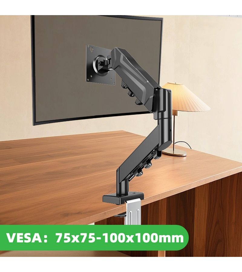 ذراع أحادي هوائي للمراقبة أبيض مقاس 13-32 بوصة مع حامل VESA قابل لتعديل الارتفاع - Image 5