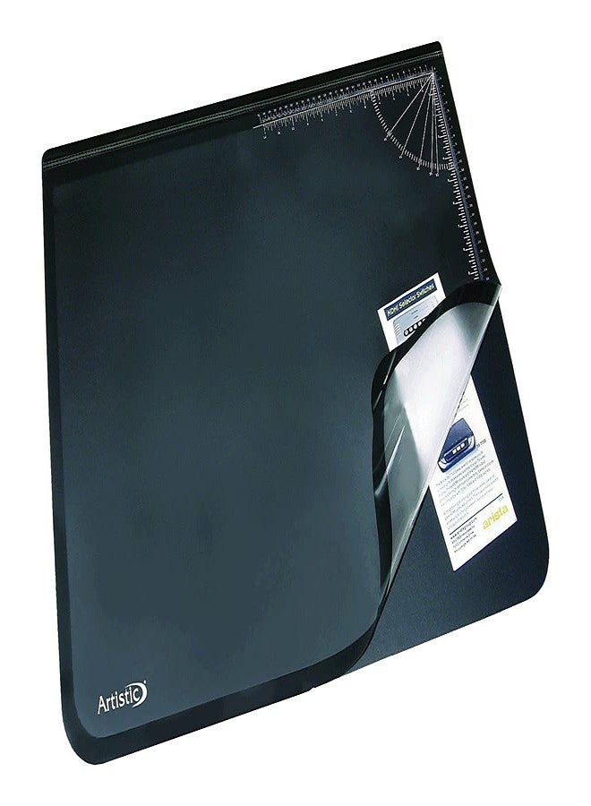 Artistic 41200 Desk Pad w/Cover Sheet 20-Inch x31-Inch Black - Image 2