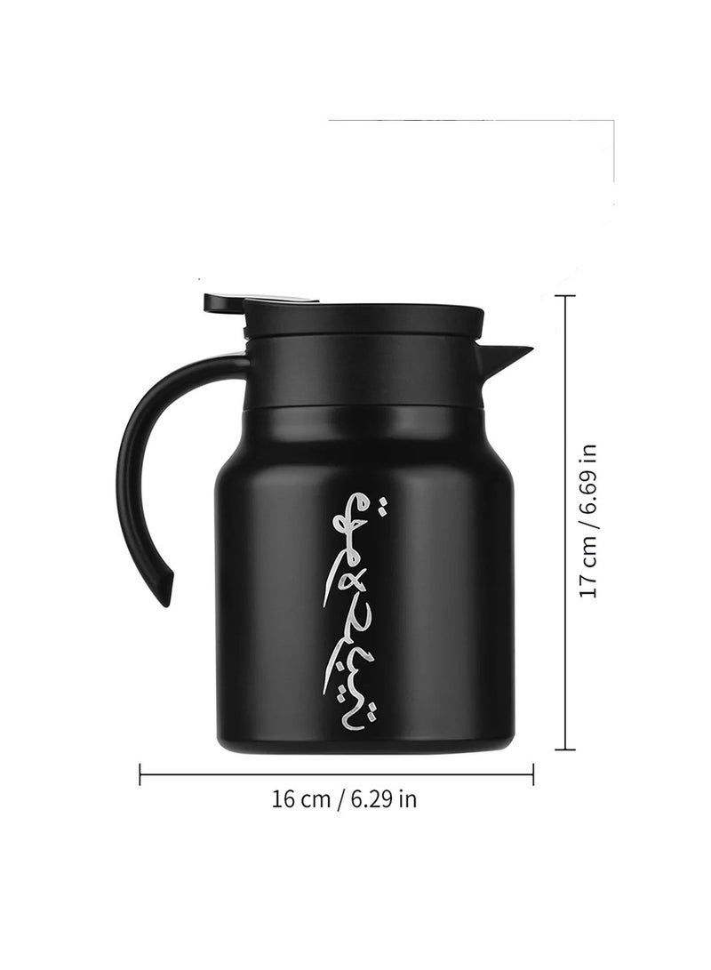 Aijmil Arabic Coffee Pot & Cup Set: Full Travel Kit with 2 Vacuum Cups - Compact & Easy to Store | Bonus: Cleaning Brush + Storage Bag - Image 4