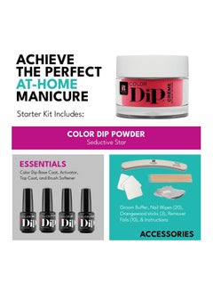RC Red Carpet Manicure Dip Nail Powder Starter Kit - No UV/LED Needed, Long-Lasting, Non-Irritating, Odorless, Vibrant, Up to 21 Days Wear, Easy DIY Manicure at Home.  - Image 2