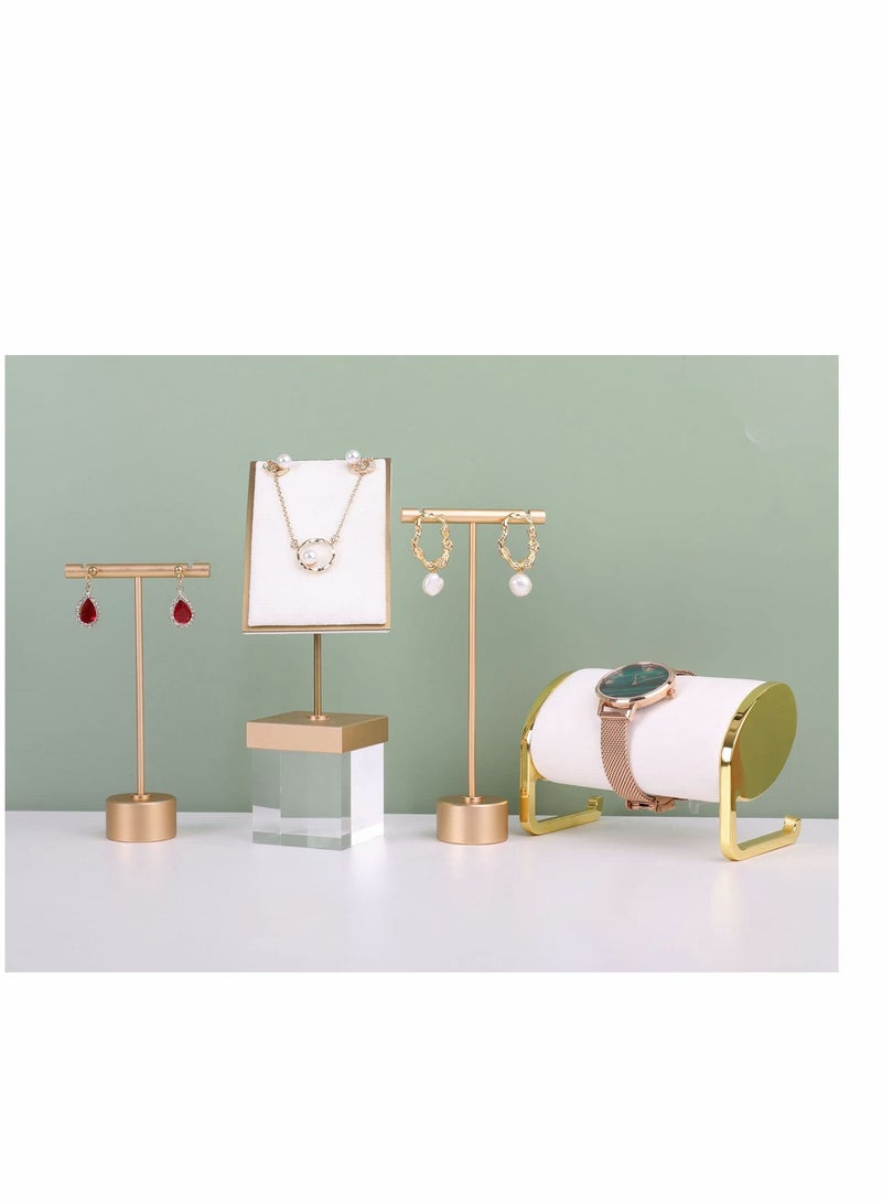 حامل منظم للأساور والساعات من المخمل الأنيق - تخزين أنيق للأساور وعرض المجوهرات (أبيض) - Image 3