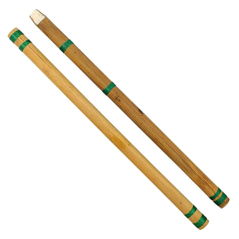 MUSTANG Bamboo Flute Bansuri, Set of 2, Fipple & Transverse, For Kids - Image 3