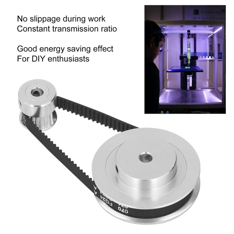 GT2 Synchronous Wheel Aluminum Alloy Timing Pulley For 3D Printer With 200mm Belt - Image 5