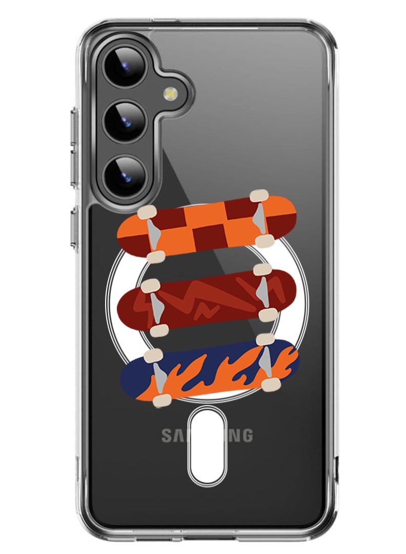 Magnetic Case for Samsung Galaxy S24 Plus 6.7-inch Compatible with MagSafe Wireless Charging, Shockproof Phone Bumper Cover Skates copy
