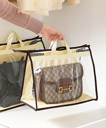 CINPIUK Clear Handbag Storage Bags Purse Organizer for Closet, Zipper Hanging Storage Bag for Handbags, XL, 2PCS - Image 2