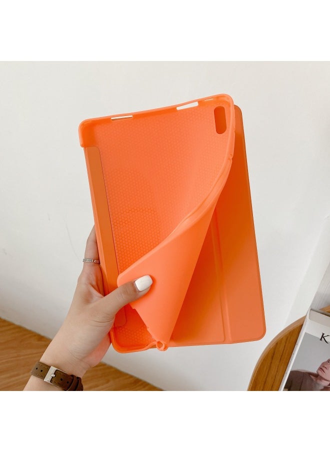 Generic - Suitable For Lenovo Xiaoxin Pad2024 Tablet Protective Case Y700 2023 Tri-fold Liquid Leather Case Xiaoxin 11-inch-Color:Sapphire Blue-Applicable Model:X306/FC/NC(10.1-inch) - Image 1