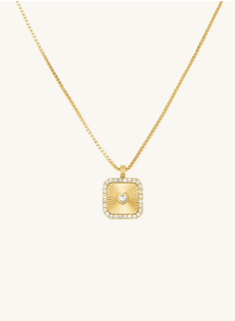 RoseField Rosefield Heart Amulet Necklace Gold - JNHAG-J1269