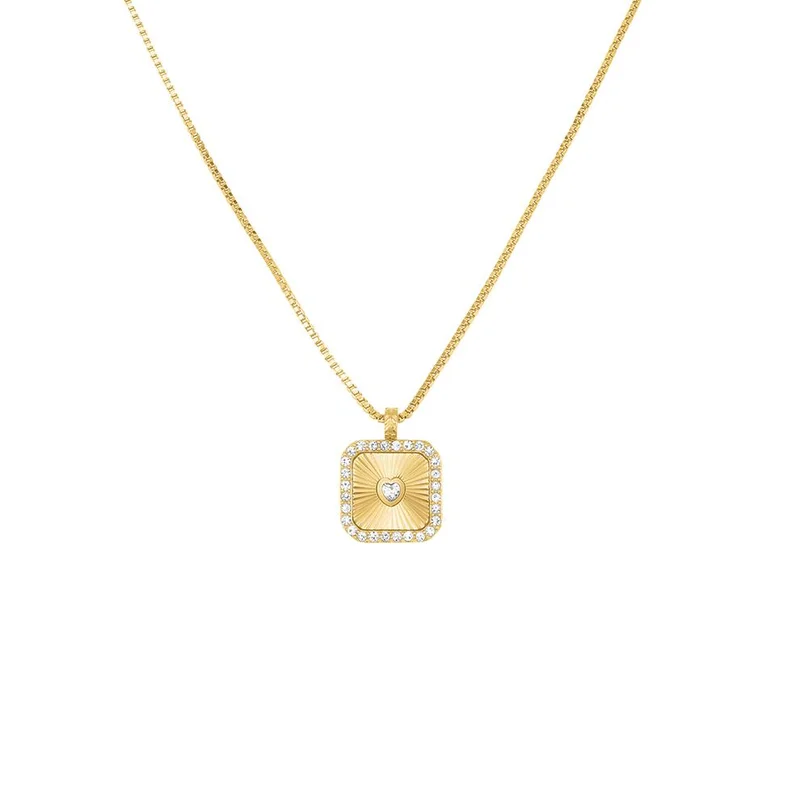 RoseField Rosefield Heart Amulet Necklace Gold - JNHAG-J1269
