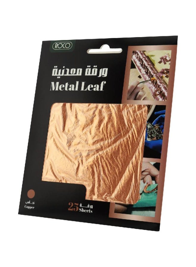 ROCO Metal Leaf Copper 25 Sheets - Image 2