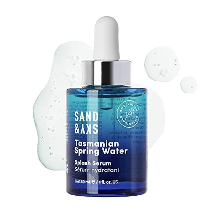 Sand & Sky Tasmanian Spring Water Hydrating Serum with Hyaluronic Acid & Probiotics - Fine Line Reducing Face Serum, Plumps Skin & Smooths Wrinkles, 1 fl oz - Image 1