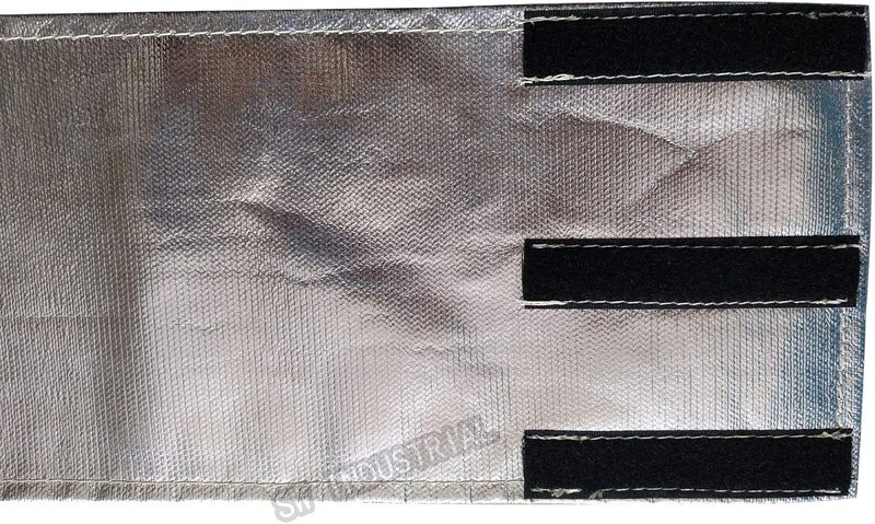 SWI Aluminum and fiberglasss heat shielding Universal Starter heat shield 7 X 24 in Wrap Self Attaching - Image 5