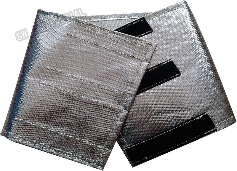 SWI Aluminum and fiberglasss heat shielding Universal Starter heat shield 7 X 24 in Wrap Self Attaching - Image 4