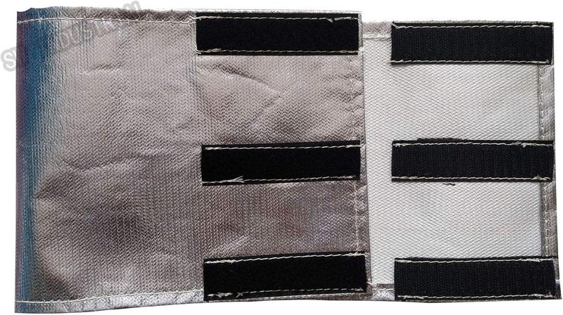 SWI Aluminum and fiberglasss heat shielding Universal Starter heat shield 7 X 24 in Wrap Self Attaching - Image 3