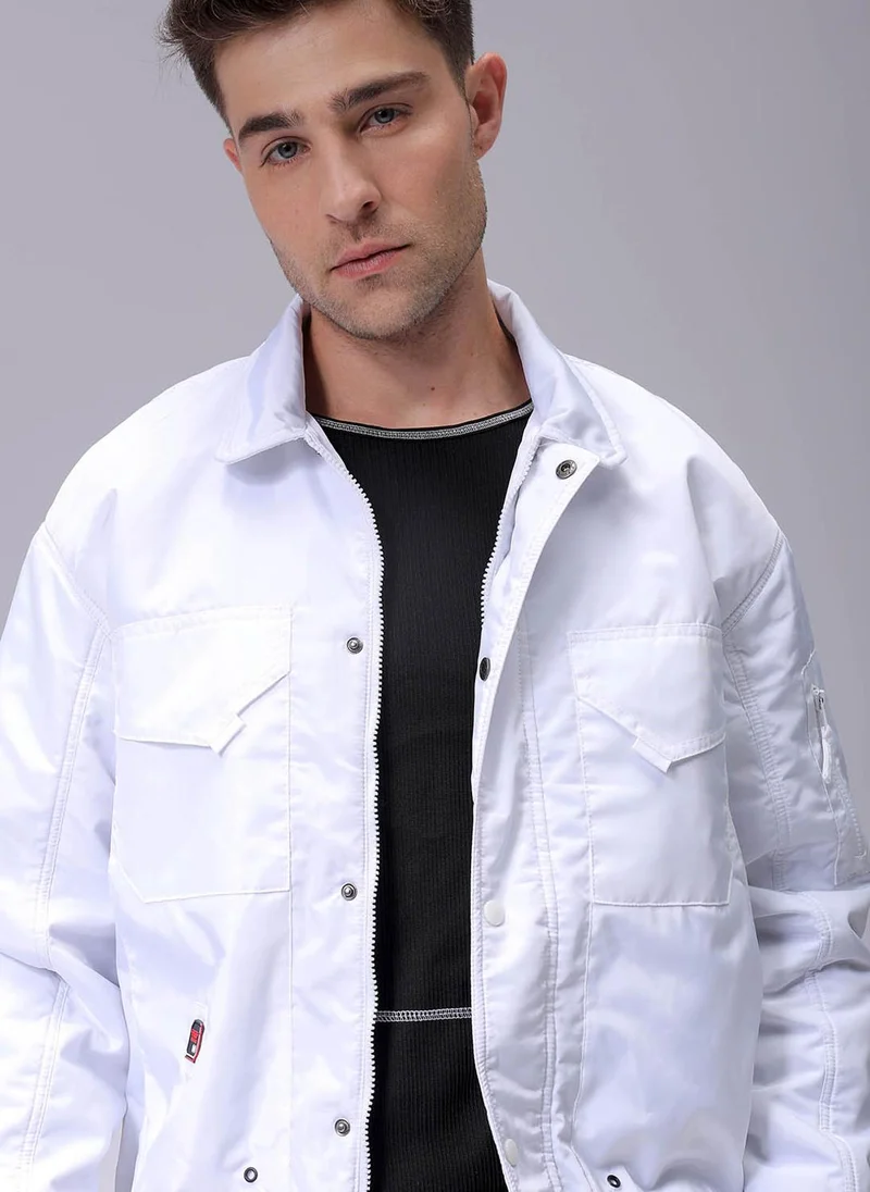 ذا انديان كراج كو Men Slim Fit Solid Puffer Jackets