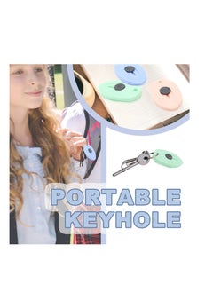 SYOSI Mini Ceramic Box Cutter, 3pcs Safety Package Box Opener, Retractable Utility Knife Ceramic Blades with Keychain Hole (Pink Green Blue)  - Image 2