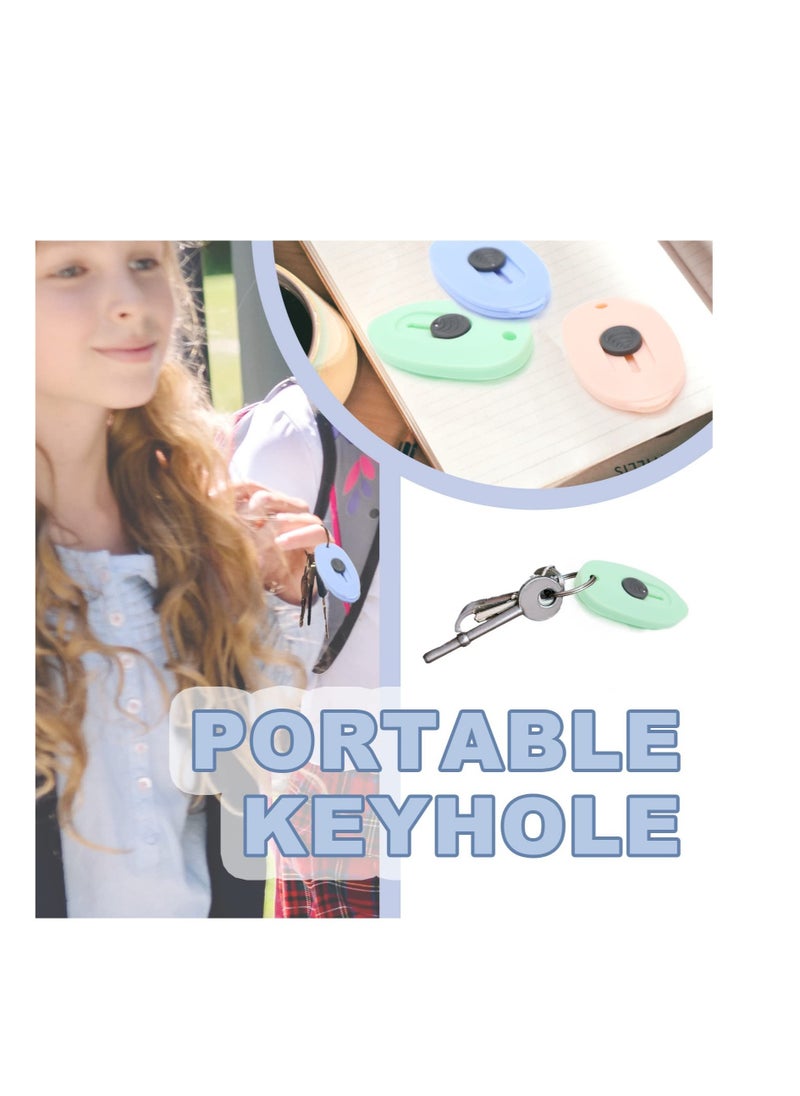 SYOSI - Mini Ceramic Box Cutter, 3pcs Safety Package Box Opener, Retractable Utility Knife Ceramic Blades with Keychain Hole (Pink Green Blue) - Image 1