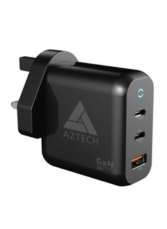 AZTECH HyperCharger GaN 70W Fast Wall Charger, 2 USB Type-C and 1 USB-A Ports, Black | AZTG1HC-70W - pzsku/Z62DACAEB864606A8D7D6Z/45/_/1740376524/f2971fdc-3374-4fa3-90f0-702fde678184