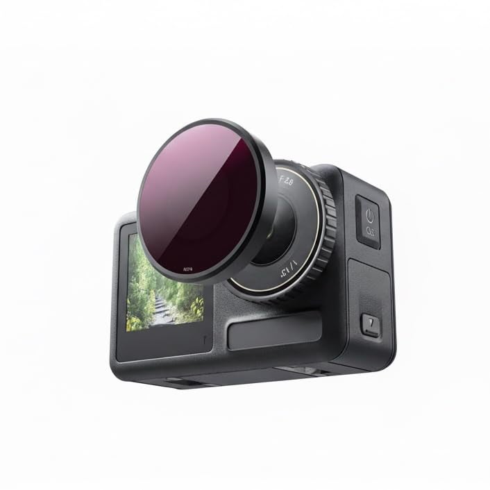 OTOG OMSO Action 5 Pro HD ND Filter ND Filters Set Compatible for OSMO Action 5/OSMO4/OSMO 3 (CPL+ND8+ ND16+ ND32) (4Pcs Set) - Image 1