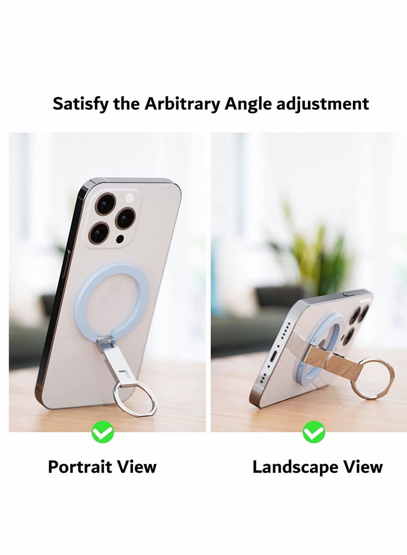 Y&D Magnetic Phone Grip , Ring Holder, Adjustable Kickstand Designed For iPhone 14 13/ 13 Mini / Pro/ Pro Max, 12 Max - Image 4