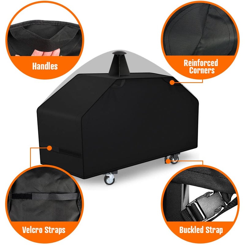 iCOVER 36 inch Griddle Cover for Blackstone, 600D Heavy Duty Waterproof Flat Top Grill Covers for 36" Grills 1554 1825 for Weber 36â€ Griddles with Support Pole - Image 2