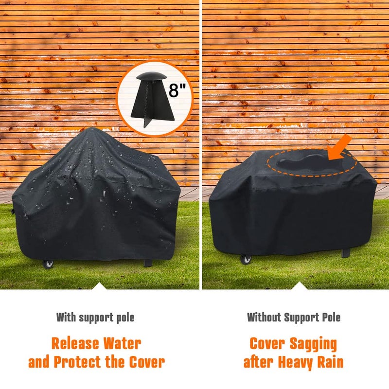 iCOVER 36 inch Griddle Cover for Blackstone, 600D Heavy Duty Waterproof Flat Top Grill Covers for 36" Grills 1554 1825 for Weber 36â€ Griddles with Support Pole - Image 5