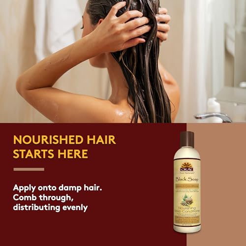 OKAY African Black Soap Leave In Conditioner, 8 Fluid Ounce - Image 5