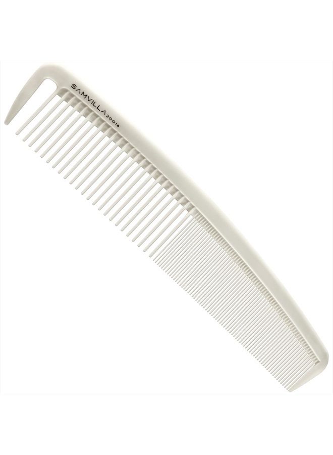 Sam Villa Signature Series Wide Cutting Comb Ivory - Image 1