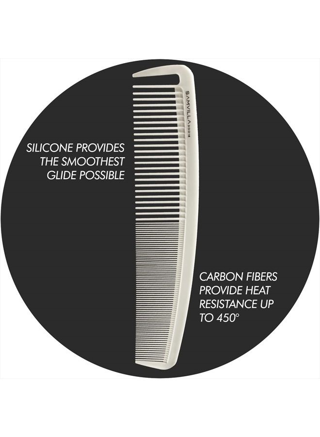 Sam Villa Signature Series Wide Cutting Comb Ivory - Image 3