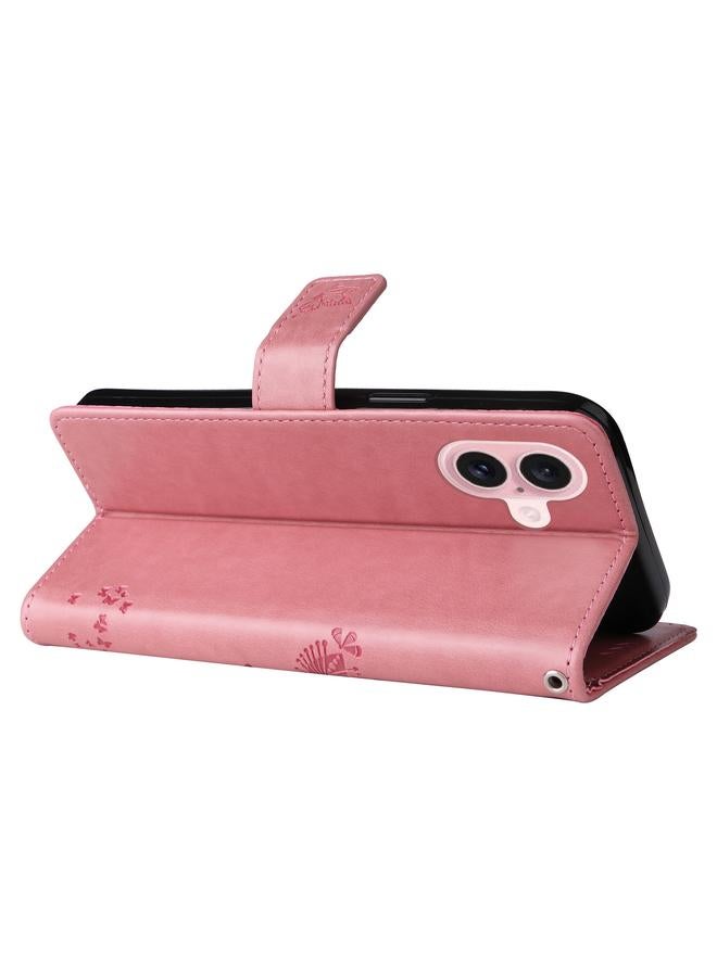 S-TOP Case For iPhone 16 Tree & Cat Embossed Pattern Flip Leather Phone Case - Image 5