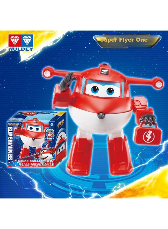 Auldey Super Wings Lights And Sounds Dancing Jett Pretend Play Toy For Boys Girls Children Birthday Gift 780420 - Image 1