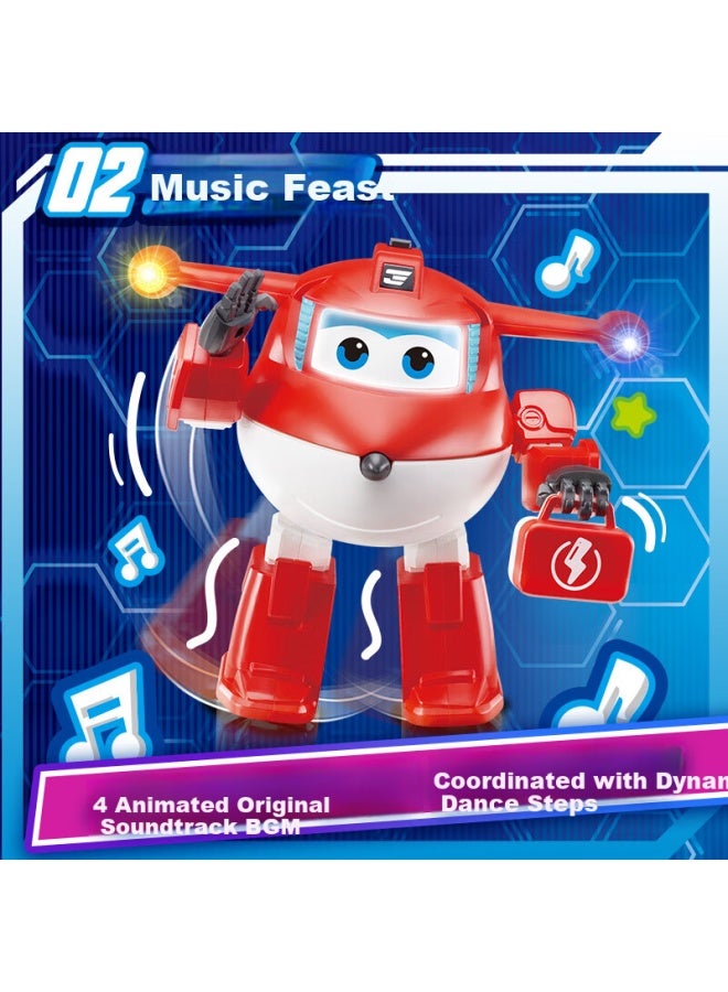 Auldey Super Wings Lights And Sounds Dancing Jett Pretend Play Toy For Boys Girls Children Birthday Gift 780420 - Image 2