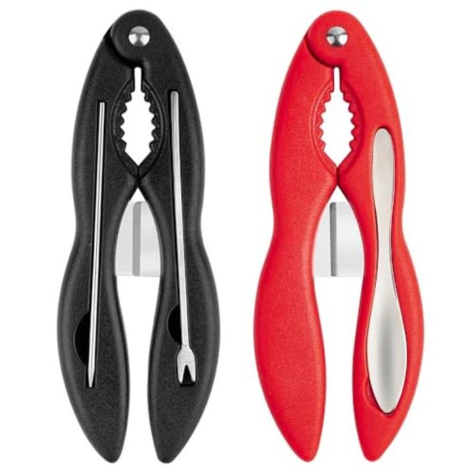 ADORAMBLING 2PCS Crab Crackers and Tools Multifunctional Crab Leg Crackers Efficient Lobster Crackers Sturdy Seafood Crackers and Tools Portable Lobster Crackers and Picks Set Crab Claw Crackers