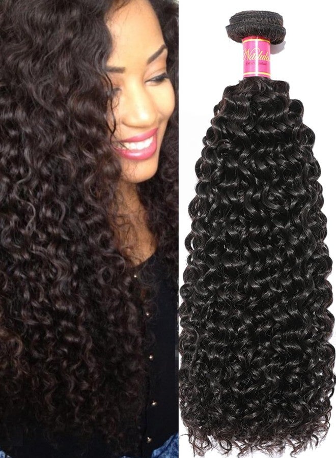 Nadula Hair Malaysian Curly Human Hair Weave 1 Bundles 20 inches, 100% Unprocessed Virgin Jerry Curly Human Hair Weft Extensions for Women Natural Color - Image 1