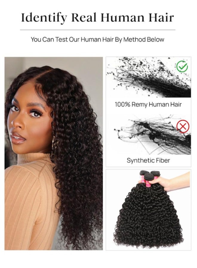 Nadula Hair Malaysian Curly Human Hair Weave 1 Bundles 20 inches, 100% Unprocessed Virgin Jerry Curly Human Hair Weft Extensions for Women Natural Color - Image 4