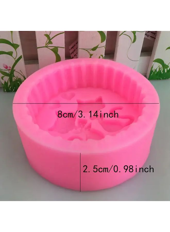 قالب صابون القط السيليكوني الوردي على شكل قلب لصنع الشموع DIY والحرف الراتنجية - Image 2
