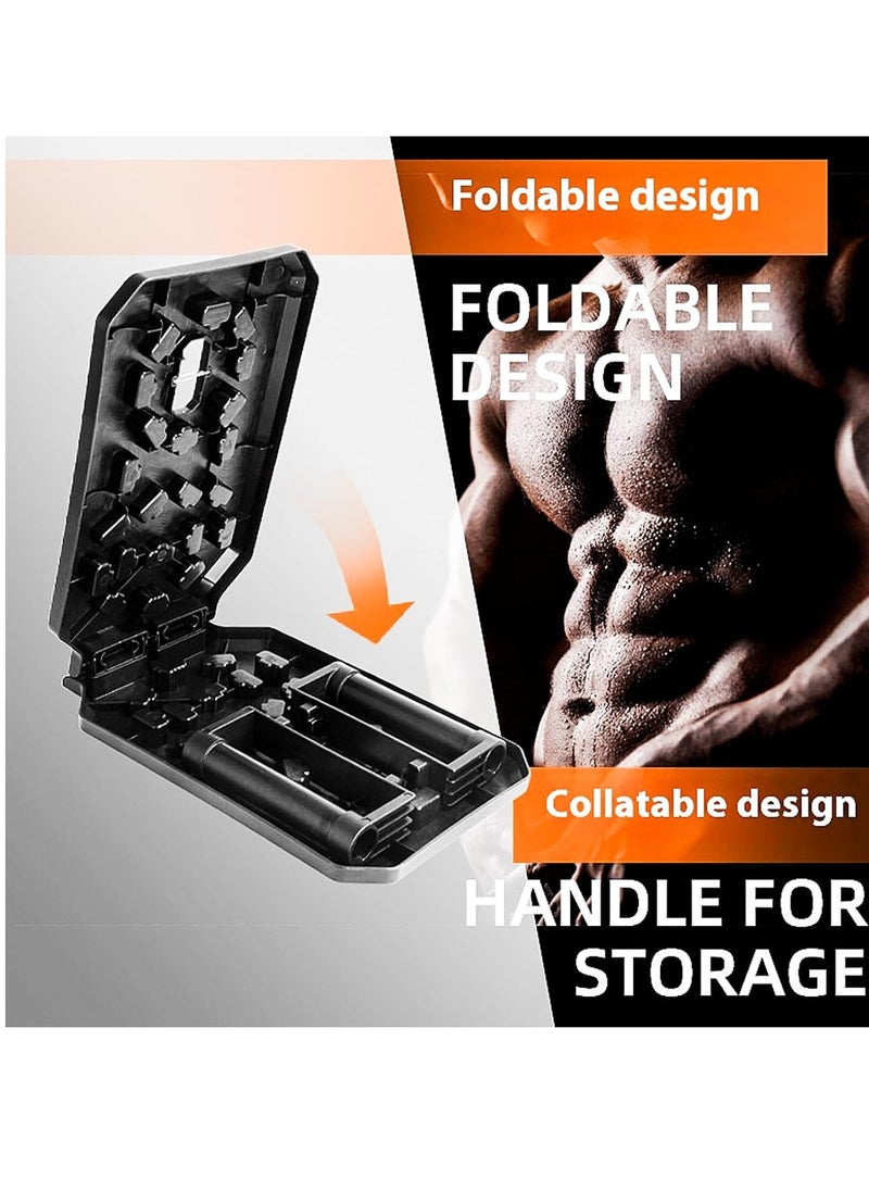 Generic Foldable Push Up Board with Grip Bar and Resistance Rope, Multifunction Pushup Board, Train Gym Fitness System Workout Exercise Stands for Men Women Home Workouts push up machine  - Image 3