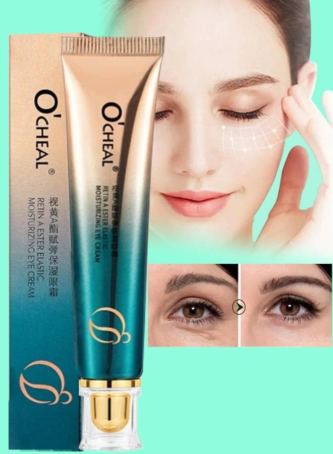OCHEAL Retin A Ester Elastic Moisturizing Eye Cream Daily Eye Wrinkle Cream Eye Cream With Vitamin and Retinol Complex Brightening Anti Aging Line Smoothing Skin Care - Image 1