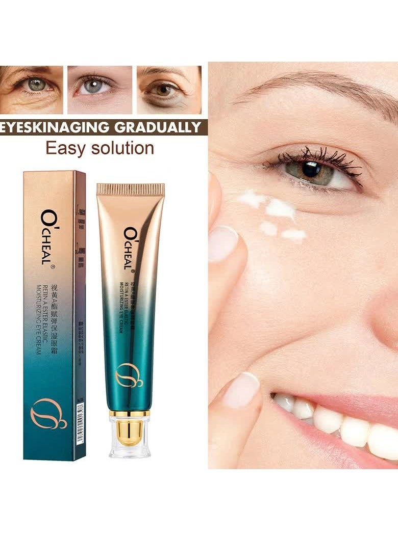 OCHEAL Retin A Ester Elastic Moisturizing Eye Cream Daily Eye Wrinkle Cream Eye Cream With Vitamin and Retinol Complex Brightening Anti Aging Line Smoothing Skin Care - Image 2