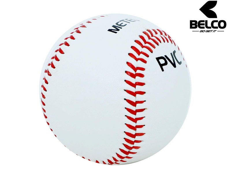 BELCO Sports MLB PVC, Official Size (9 inches), White, Youth, 2 Pieces, 1 Pack - Image 3