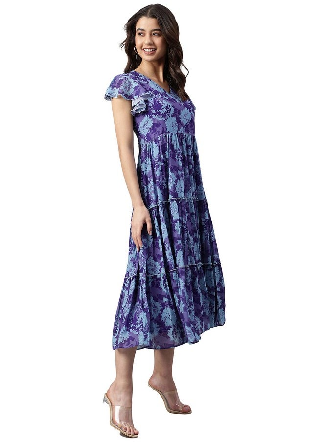 Janasya Women's Blue Georgette Printed Flared Western Dress(J0431-DR-L) - pzsku/Z62DB68C1B75BEB63D6B0Z/45/_/1738305580/9a636516-3581-45b8-87c2-5b2af4640dbe