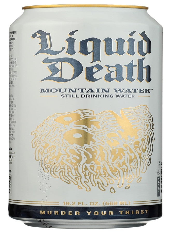 الموت السائل ماء سائل من نوع "ليكويد ديث" (Liquid Death)، سعة 19.2 أونصة سائلة - Image 2