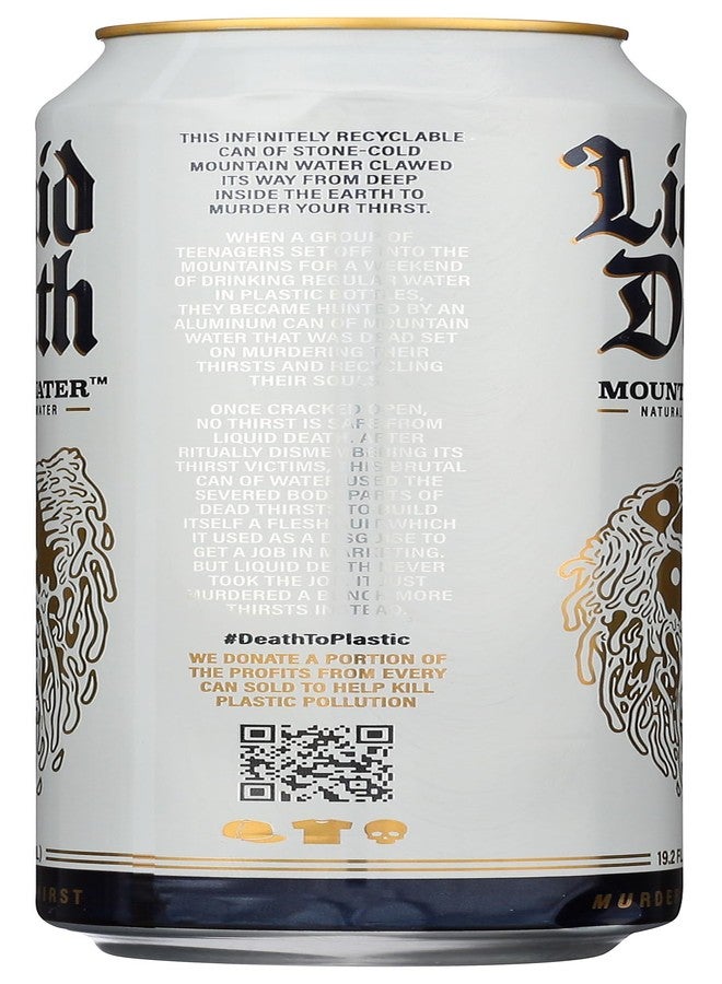 الموت السائل ماء سائل من نوع "ليكويد ديث" (Liquid Death)، سعة 19.2 أونصة سائلة - Image 4