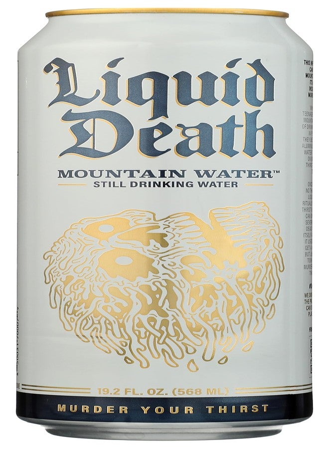 الموت السائل ماء سائل من نوع "ليكويد ديث" (Liquid Death)، سعة 19.2 أونصة سائلة - Image 1