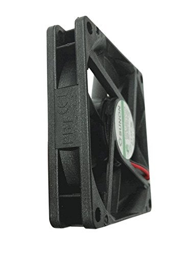 Sunon 70x70x15mm KDE1207PHV3 2Pin/2Wire 12v Low Speed Fan (2 pack), black - Image 3