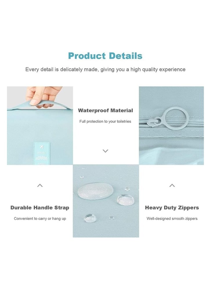 Cool Baby Style COOLBABY Hanging Toiletry Bag - Large Cosmetic Makeup Travel Organizer for Men & Women with Sturdy Hook  - Image 3