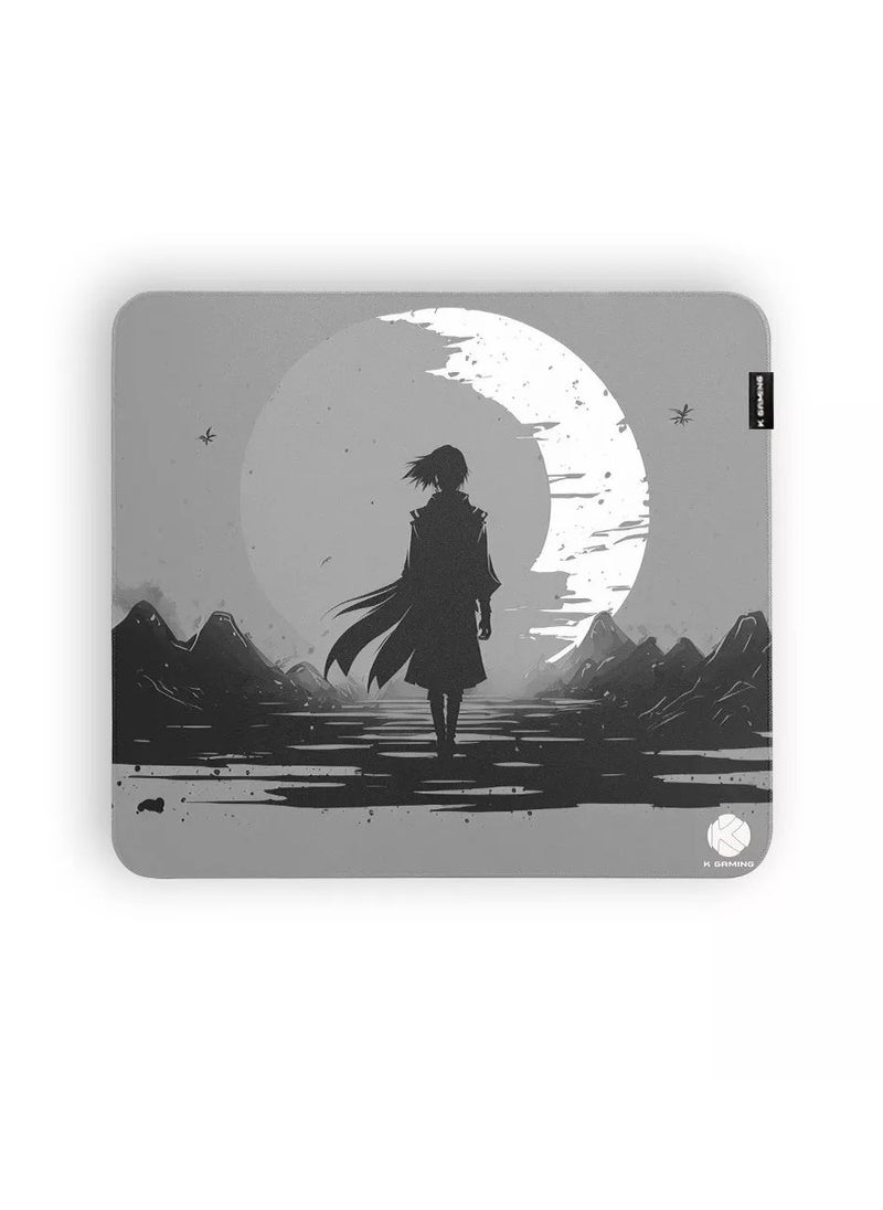 k Gaming - Gaming Mousepad Glide Moonscape L Size  450 x 400 x 3MM Waterproof with Anti Slip Rubber Base - Image 1